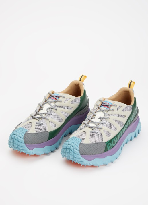 Moncler Heren Trailgrip Amoeba sneaker met leren details in de kleur Beige, maat: 44