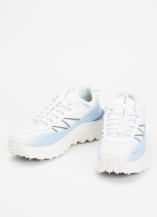 Moncler Heren Trailgrip Gore-Tex sneaker met leren details in de kleur Lichtblauw, maat: 42