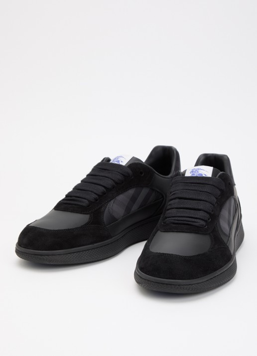 Burberry Heren Sneaker met ruitdessin in de kleur Zwart, maat: 45