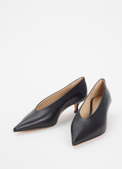Le Monde Béryl Dames Babouche pump van leer in de kleur Zwart, maat: 40