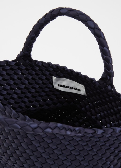 Marrea Dames Midi handtas met afneembare schouderriem en gevlochten details in de kleur Royalblauw, maat: OS