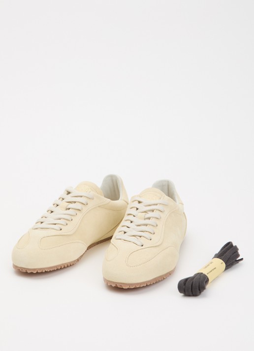Axel Arigato Dames Daze Runner sneaker van suède in de kleur Lichtgeel, maat: 37