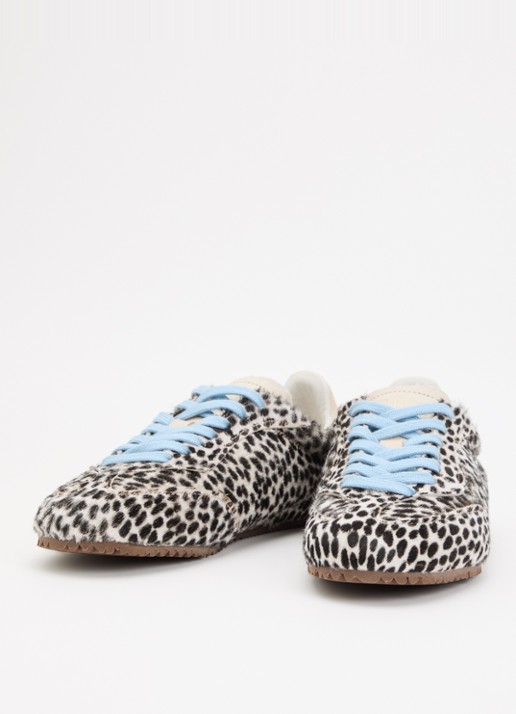 Axel Arigato Dames Daze sneaker met panterprint in de kleur Gebroken wit, maat: 39