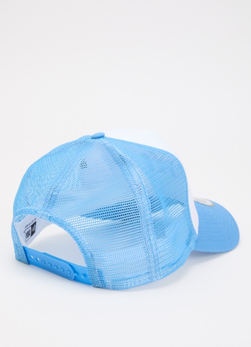 New Era Heren Pet met logoborduring en mesh details in de kleur Blauw, maat: OS
