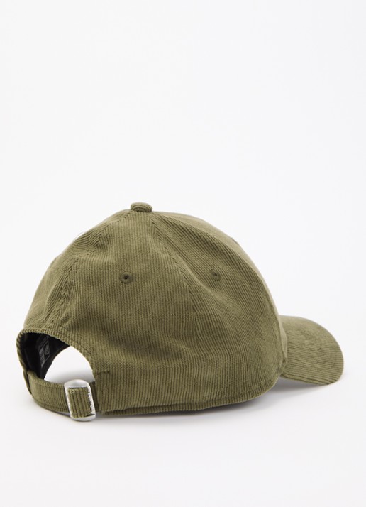 New Era Heren 9Forty pet van corduroy met logoborduring in de kleur Bronsgroen, maat: OS