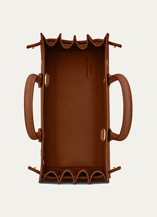 Saint Laurent Dames Sac De Jour Nano handtas van kalfsleer in de kleur Bruin