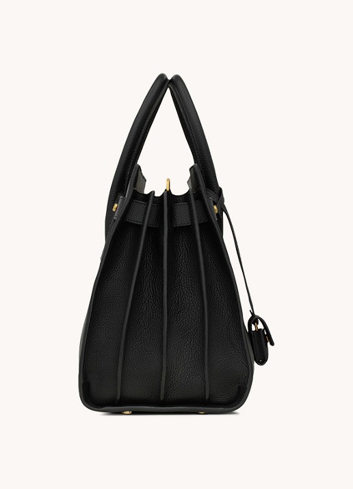 Saint Laurent Dames Sac de Jour Supple Small handtas van kalfsleer in de kleur Zwart