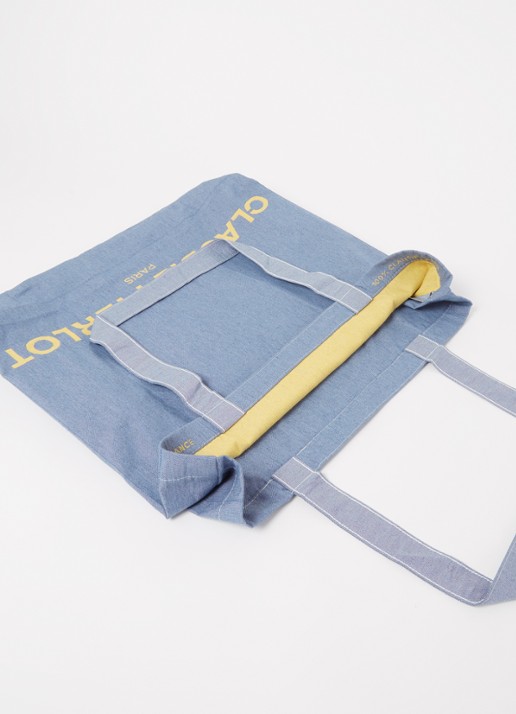 Claudie Pierlot Dames Shopper met logoprint in de kleur Staalblauw