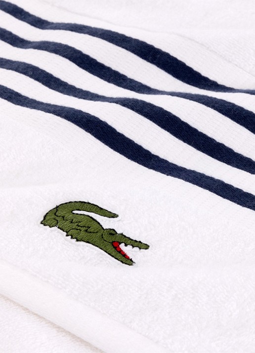 Lacoste L Courtline badlaken - 420 gr/m2 - 70 x 140 cm Blauw