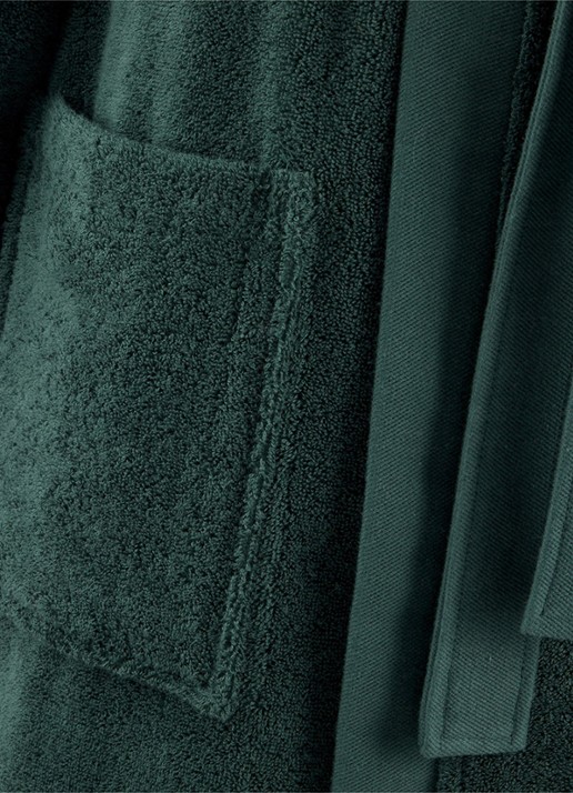 Lacoste Dames L Blason badjas met logoborduring in de kleur Bronsgroen