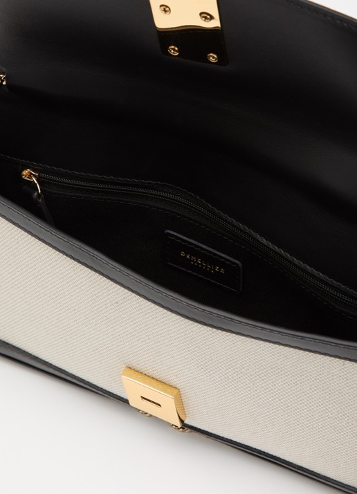 DeMellier Dames The Vancouver clutch van leer in de kleur Zwart, maat: 1SZ