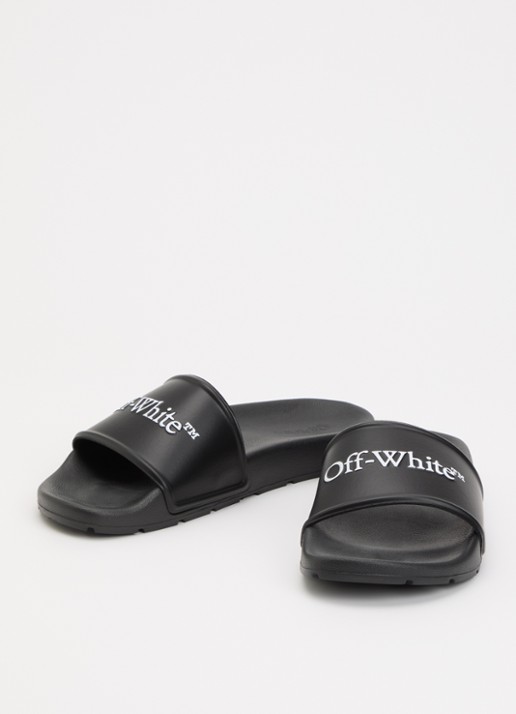 Off-White Dames Bookish slipper met logo in de kleur Zwart, maat: 36