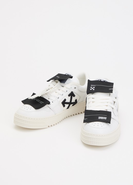 Off-White Dames Low Top 3.0 Off Court sneaker met details van leer in de kleur Wit, maat: 41