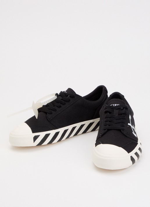 Off-White Dames Vulcanized Undercut sneaker met logo in de kleur Zwart, maat: 40