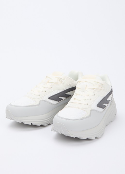 Hi-Tec Heren HTS Shadow RGS sneaker met suède details in de kleur Ivoor, maat: 41