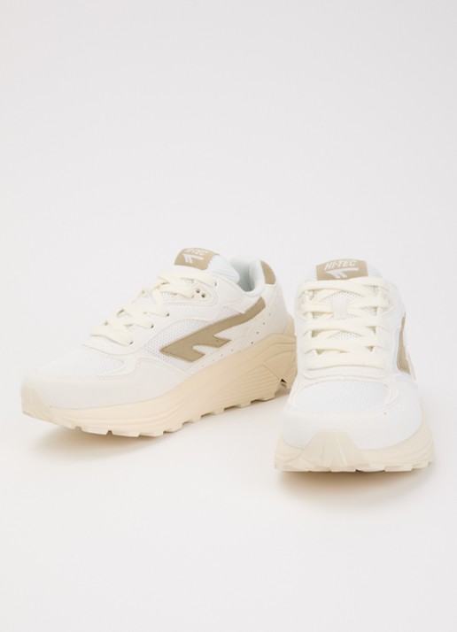 Hi-Tec Dames HTS Shadow RGS sneaker van suède met details van mesh in de kleur Mosgroen, maat: 37