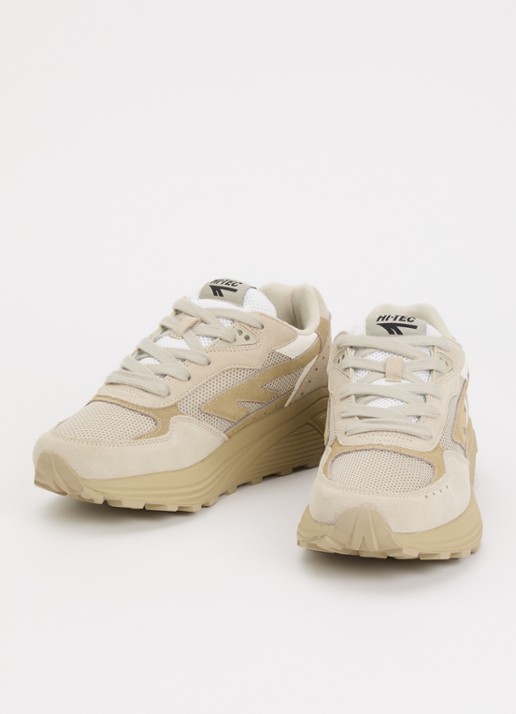 Hi-Tec Dames HTS Shadow RGS sneaker van suède met details van mesh in de kleur Beige, maat: 41