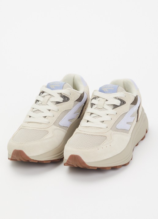 Hi-Tec Dames HTS Shadow RGS sneaker van mesh met suède details in de kleur Beige, maat: 36