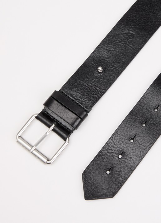 Max Mara Dames Kacarnet riem van leer in de kleur Zwart