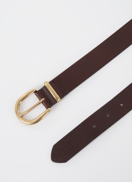 Levi's Dames Phoebe riem van leer in de kleur Donkerbruin