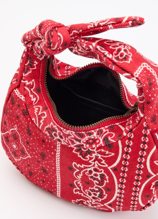 Levi's Dames Baby Brooklyn handtas van denim met paisley dessin in de kleur Rood
