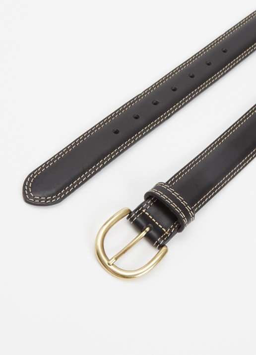 Levi's Dames Olivia riem van leer in de kleur Zwart
