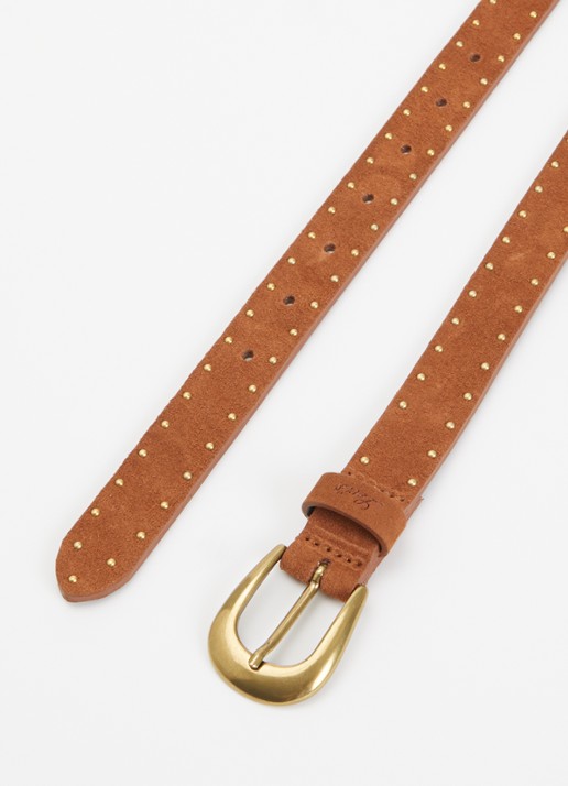 Levi's Dames Bella riem van suède met studs in de kleur Bruin