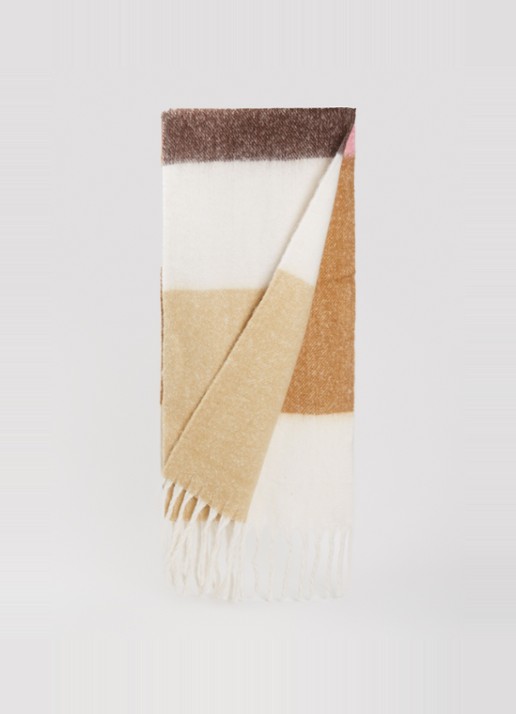 Levi's Dames Jolea sjaal in wolblend 200 x 50 cm in de kleur Gebroken wit