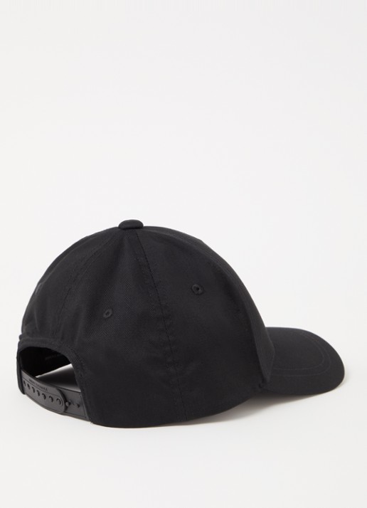 Armani Heren Pet met logoborduring in de kleur Zwart