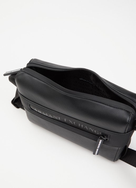 Armani Heren Crossbodytas met logo in de kleur Zwart