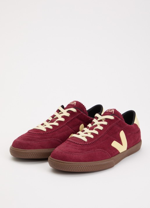 Veja Dames Panenka sneaker van suède in de kleur Bordeauxrood, maat: 37