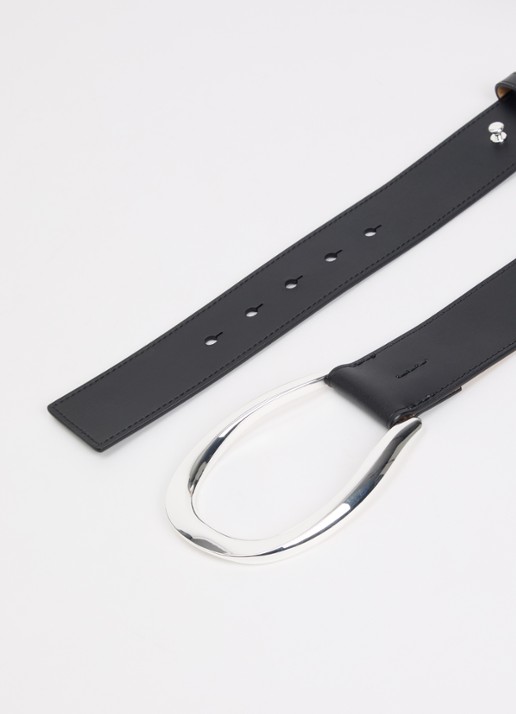Ralph Lauren Dames Riem van leer in de kleur Zwart, maat: M