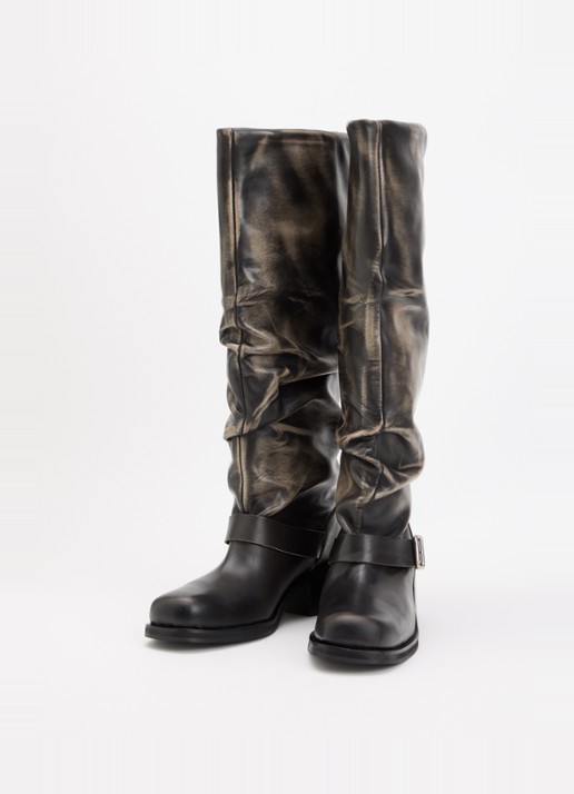 Toral Dames Clide laars van leer in de kleur Zwart, maat: 39