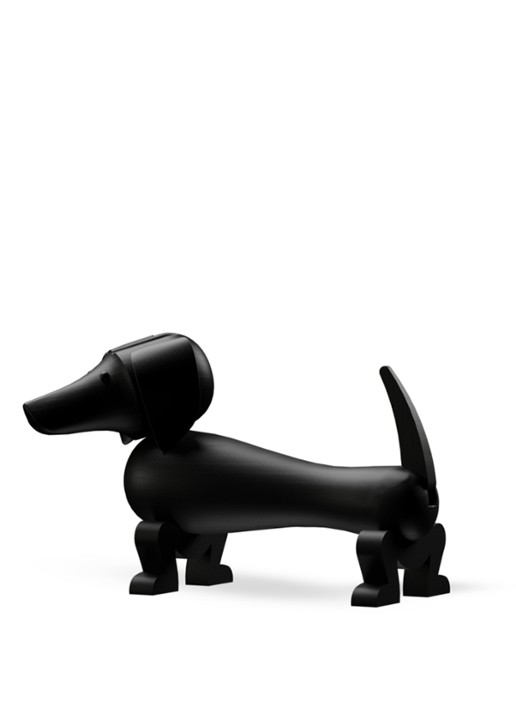 Kay Bojesen Dog Medium ornament 19,5 cm Zwart - Deal