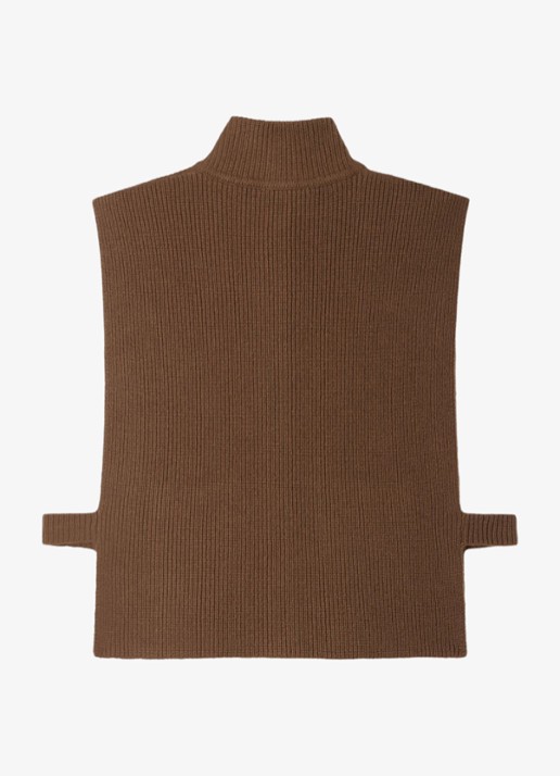 Sandro Dames Spencer met steekzakken in de kleur Taupe / Grijs
