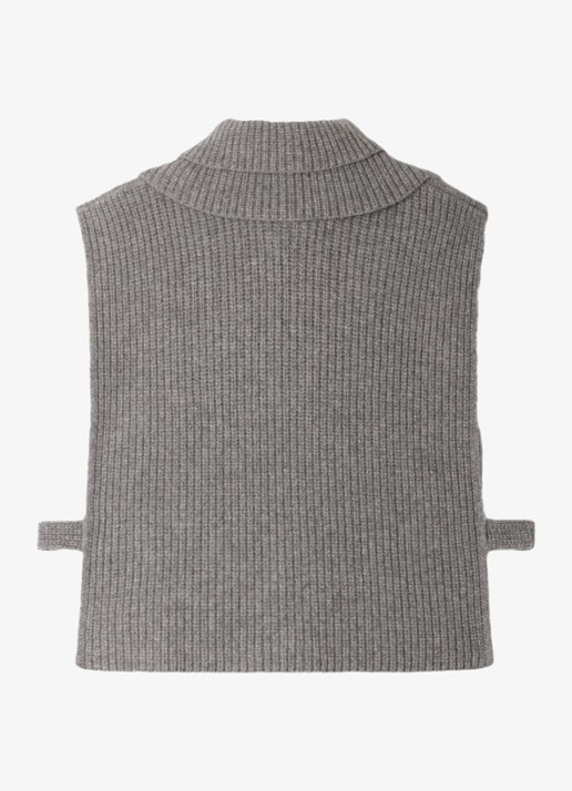 Sandro Dames Spencer van wol in de kleur Grey / Grijs