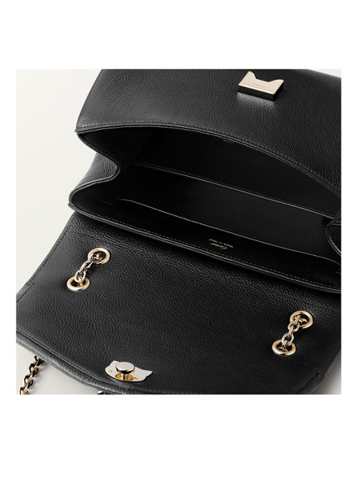 Cartier Dames Panthère de Cartier Small Chain schoudertas van kalfsleer CRL1002352 in de kleur Zwart