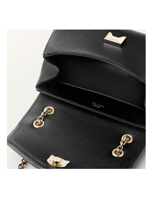 Cartier Dames Panthère de Cartier Mini Chain schoudertas van kalfsleer CRL1002353 in de kleur Zwart