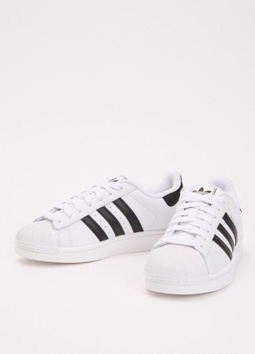 Adidas Dames Superstar II sneaker van leer in de kleur Wit, maat: 37 1/3