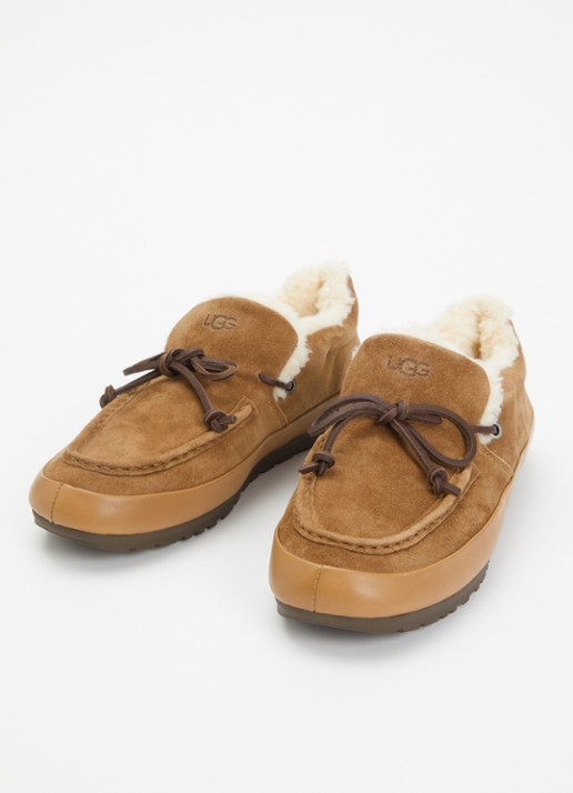 UGG Dames Quill instapper van suède in de kleur Lichtbruin, maat: 39