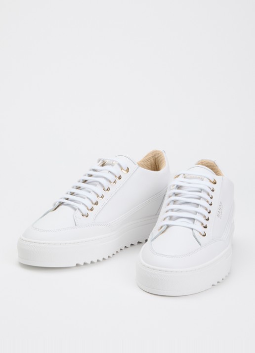 Mason Garments Heren Tia sneaker van leer in de kleur Wit, maat: 43