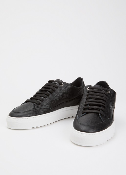 Mason Garments Heren Tia sneaker van leer in de kleur Zwart, maat: 43