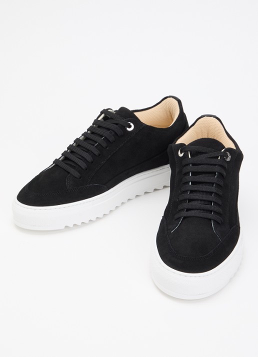 Mason Garments Heren Tia sneaker van nubuck in de kleur Zwart, maat: 43