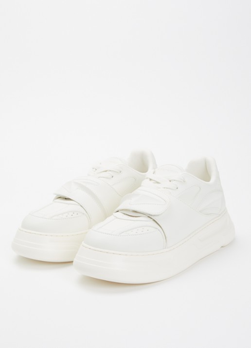 Armani Heren Sneaker met logo in de kleur Gebroken wit