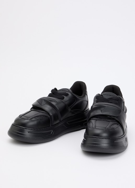 Armani Heren Sneaker met logo in de kleur Zwart
