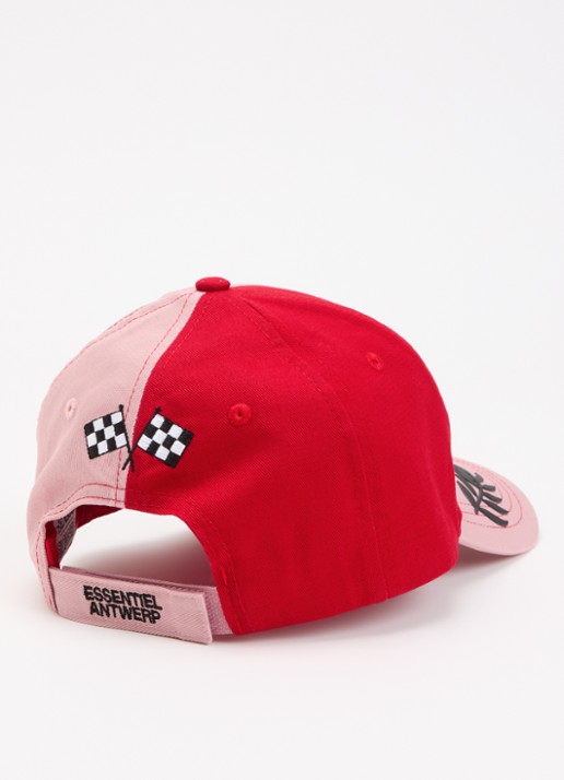 Essentiel Antwerp Dames Pet met borduring in de kleur Rood