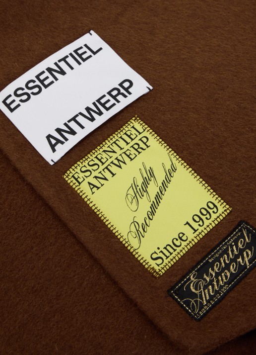 Essentiel Antwerp Dames Sjaal in kasjmier wolblend in de kleur Bruin