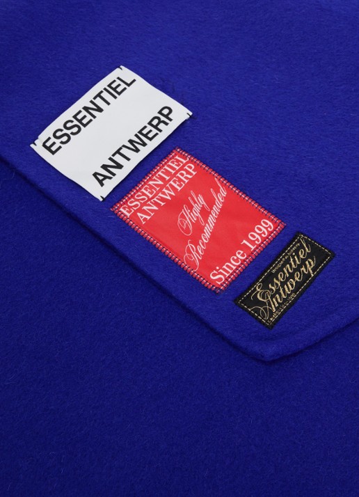 Essentiel Antwerp Dames Sjaal in kasjmier wolblend in de kleur Kobaltblauw