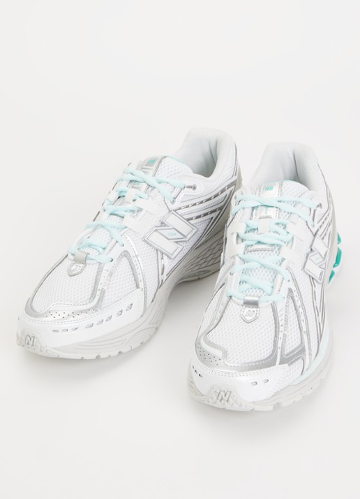 New Balance Heren 1906 sneaker van mesh met metallic details in de kleur Gebroken wit, maat: 45