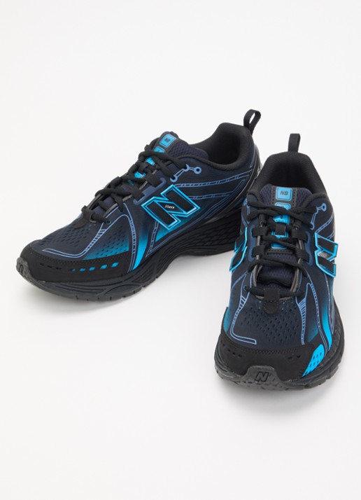 New Balance Heren 1906 sneaker met mesh details in de kleur Zwart, maat: 43